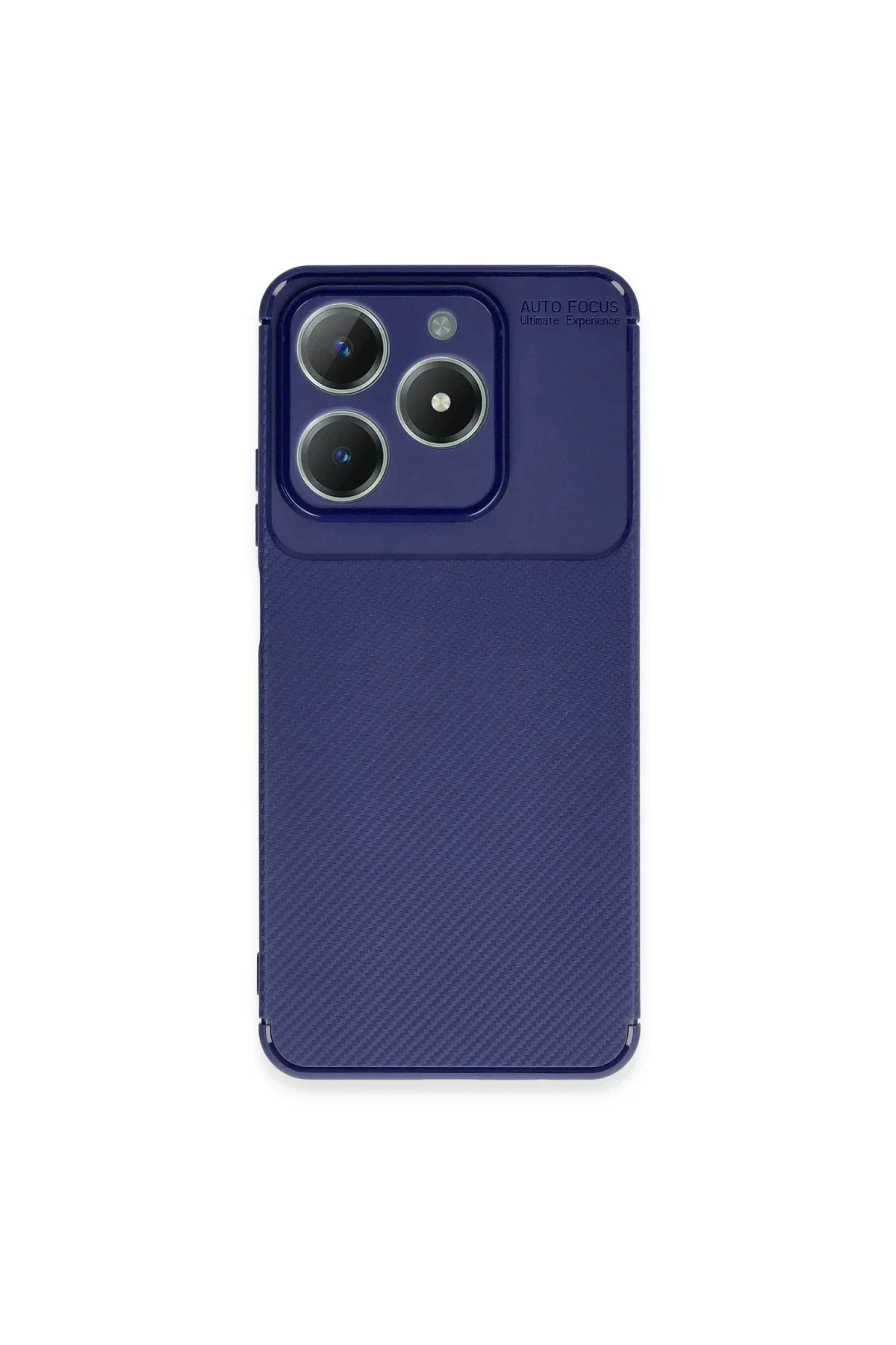 Realme C61 Kılıf Auto Focus Karbon Kapak - Lacivert Realme C61 Kılıf Auto Focus Karbon Kapak - Lacivert