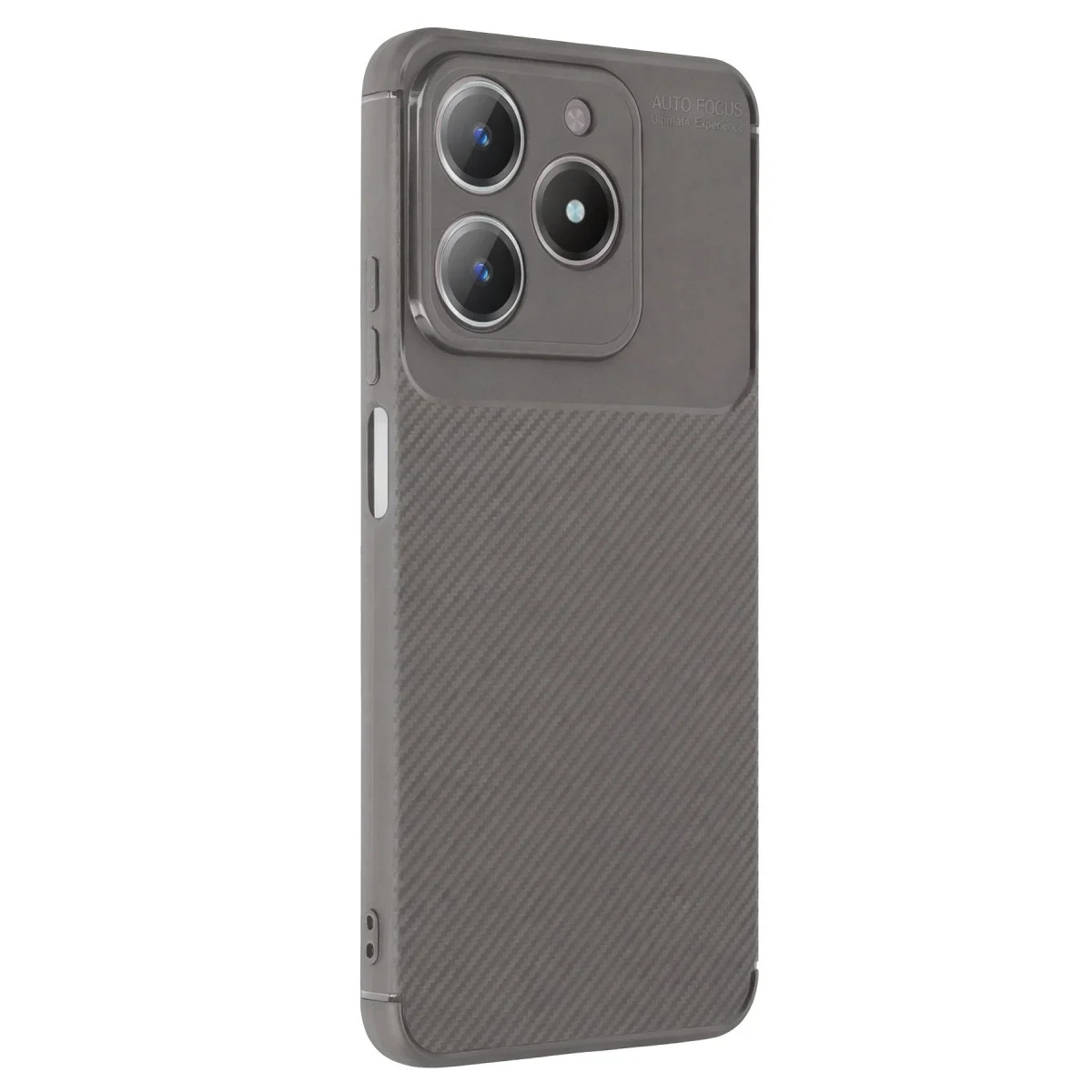 Realme C61 Kılıf Auto Focus Karbon Kapak - Gri