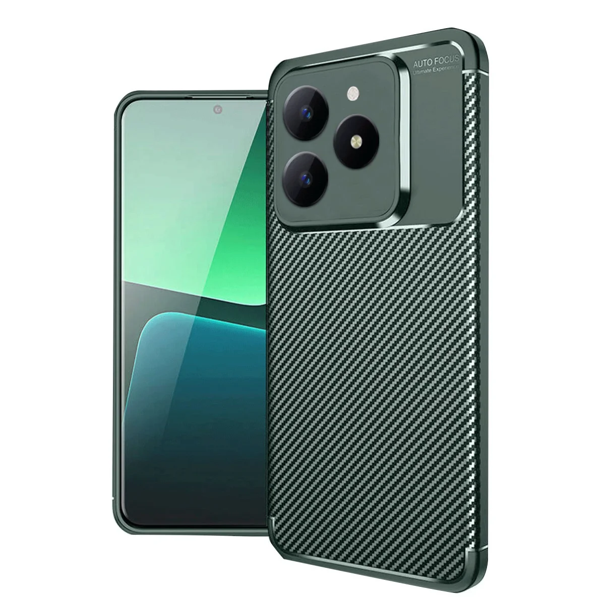 Realme C61 Kılıf Auto Focus Karbon Kapak - Koyu Yeşil | Darbe Korumalı Şık Telefon Kılıfı Fiyatı, Yorumları ve Özellikleri