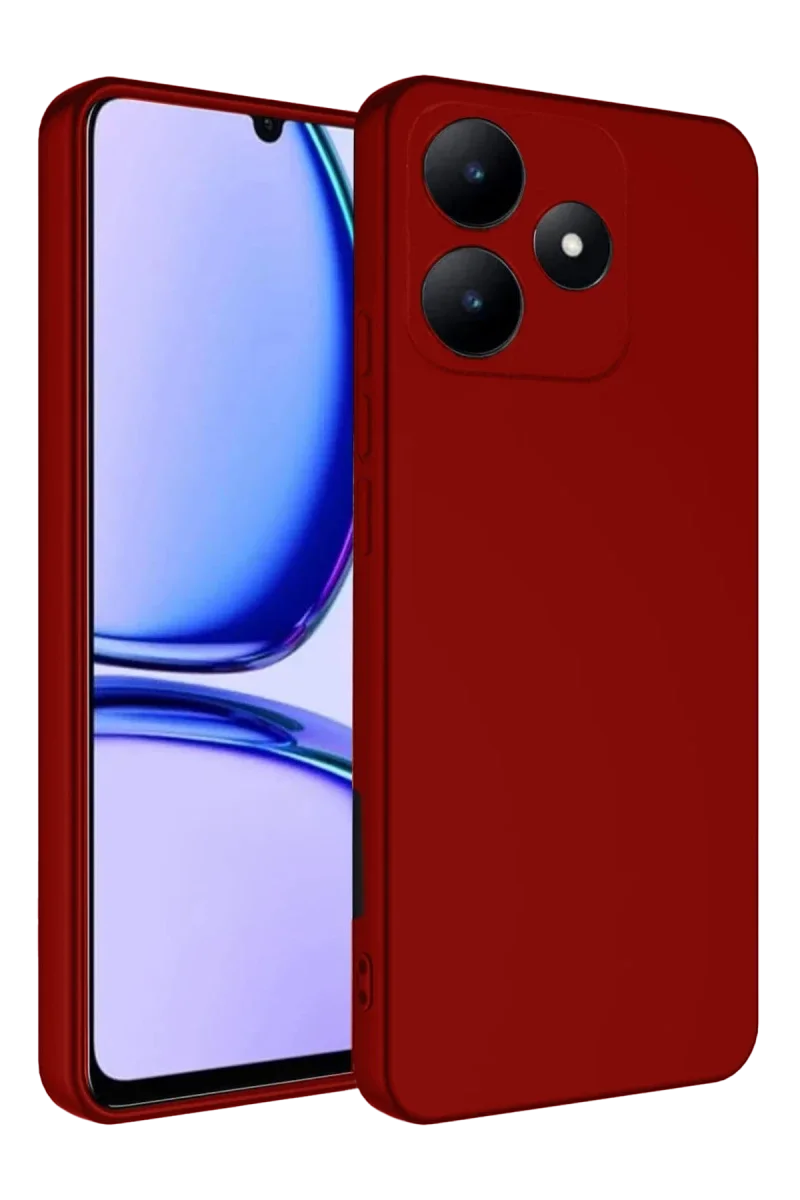 Realme C61 Kılıf First Silikon - Kırmızı Realme C61 Kılıf First Silikon - Kırmızı