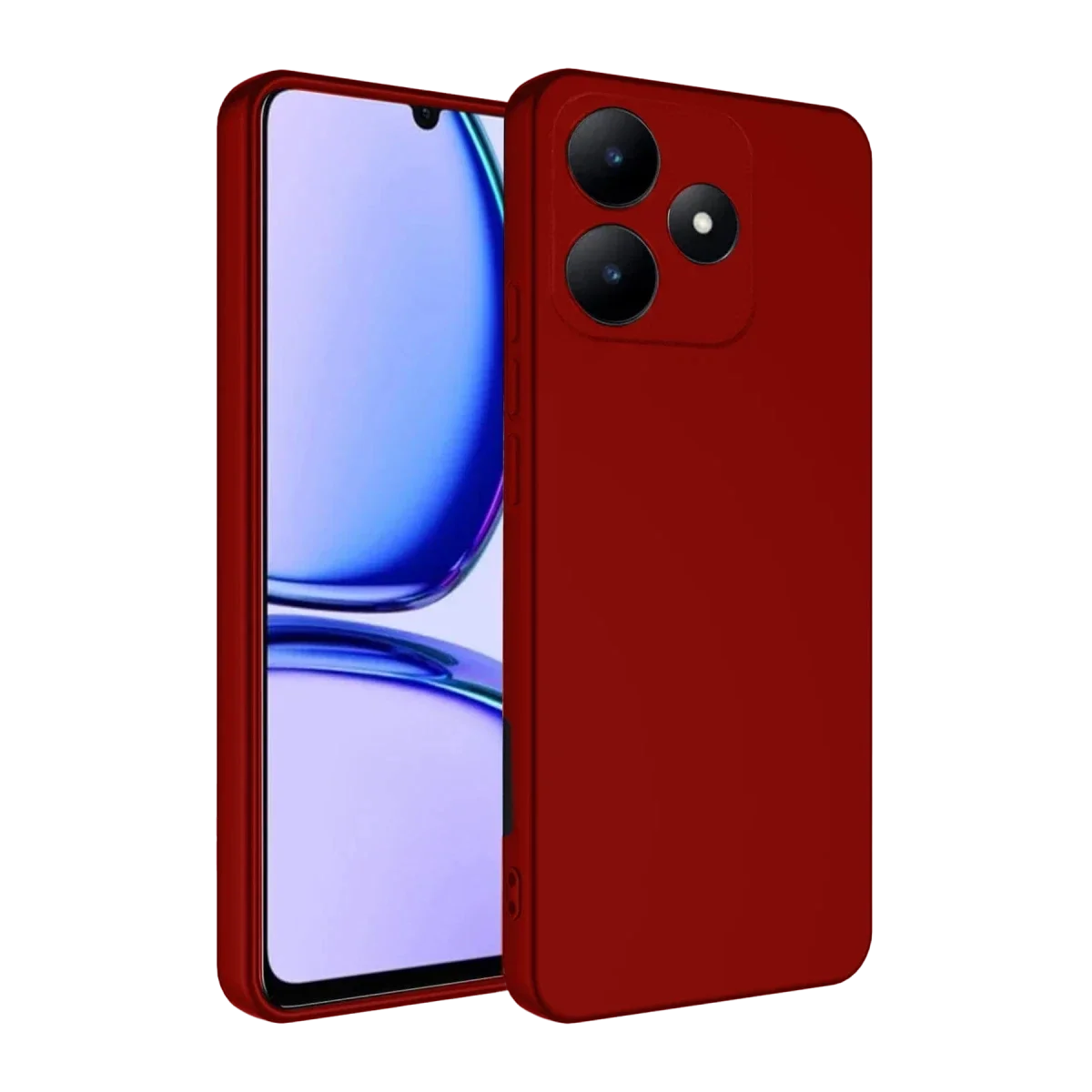 Realme C61 Kılıf First Silikon - Kırmızı Realme C61 Kılıf First Silikon - Kırmızı