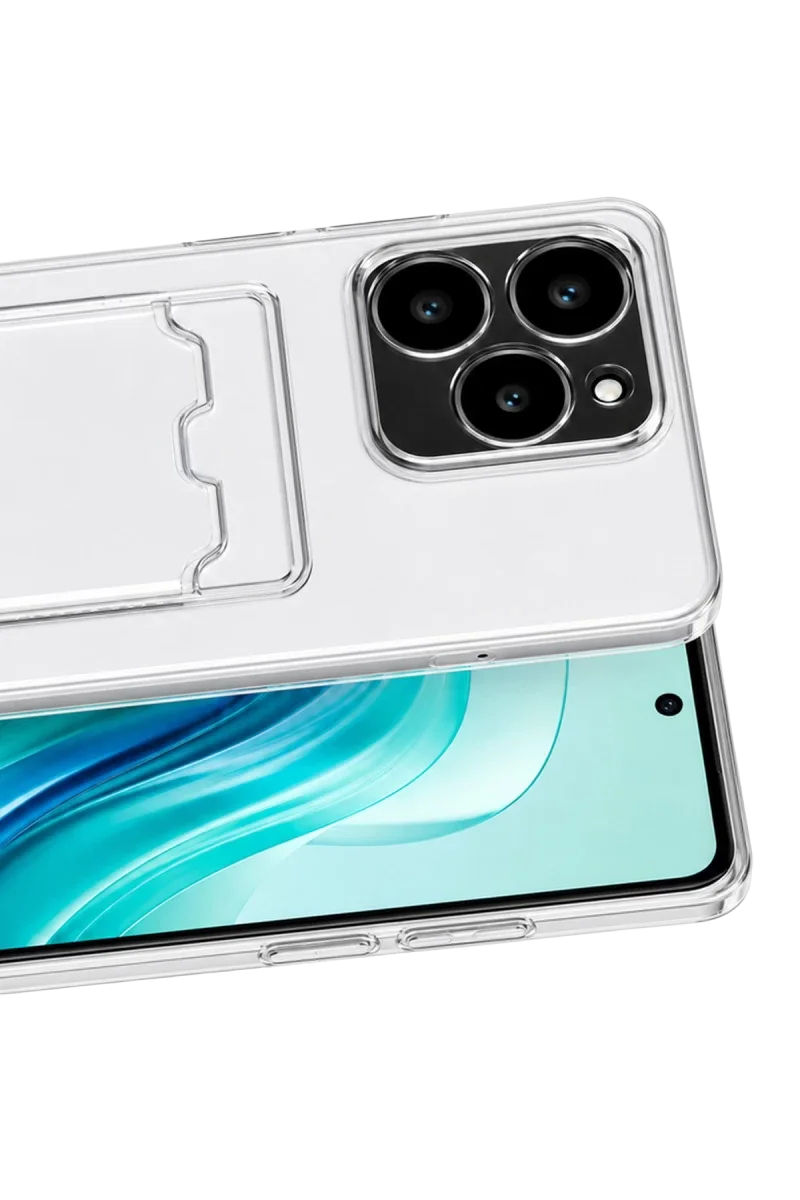 Realme C61 Kılıf Kart Şeffaf Silikon - Şeffaf
