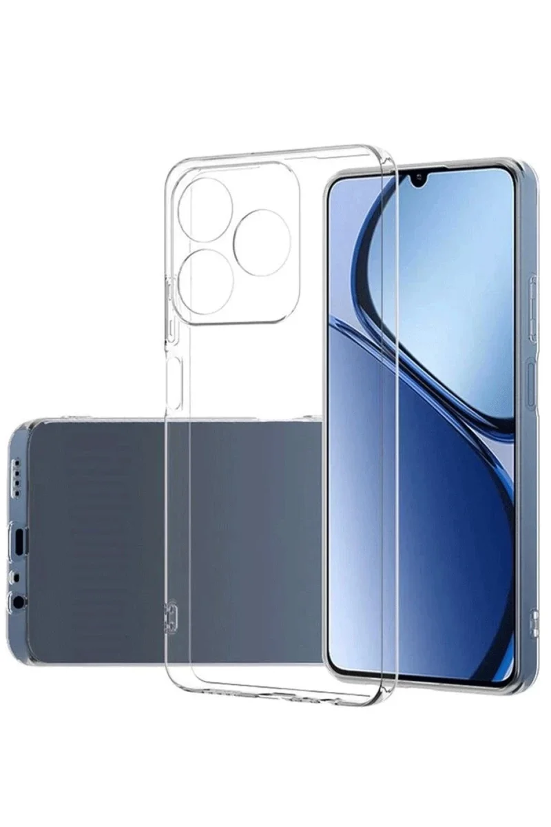 Realme C61 Kılıf Lüx Şeffaf Silikon Realme C61 Kılıf Lüx Şeffaf Silikon