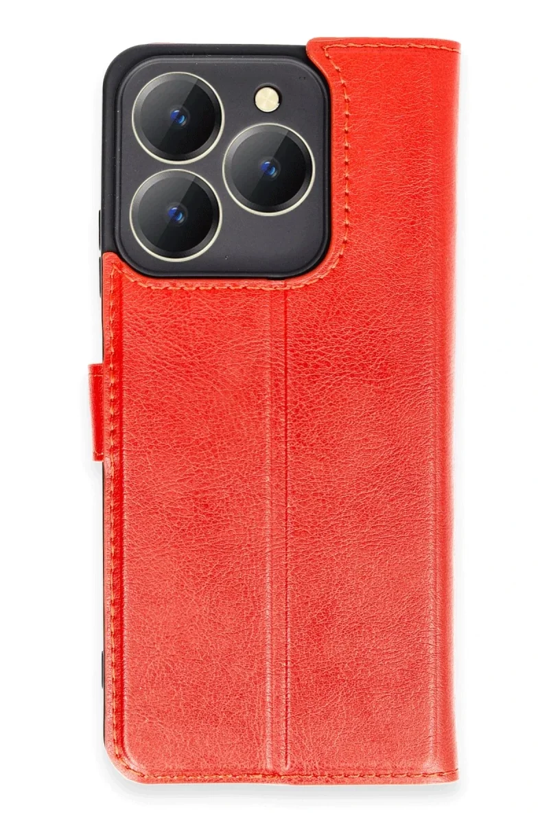 Realme C63 Kılıf Trend S Plus Kapaklı Kılıf - Kırmızı Fiyatı, Yorumları ve Özellikleri
