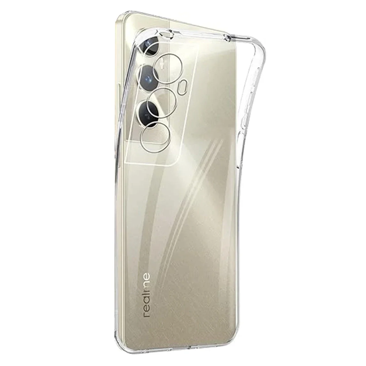 Realme C65 Kılıf Lüx Şeffaf Silikon