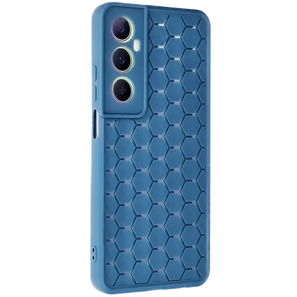 Realme C65 Kılıf Petek Silikon Kapak - Mavi Realme C65 Kılıf Petek Silikon Kapak - Mavi