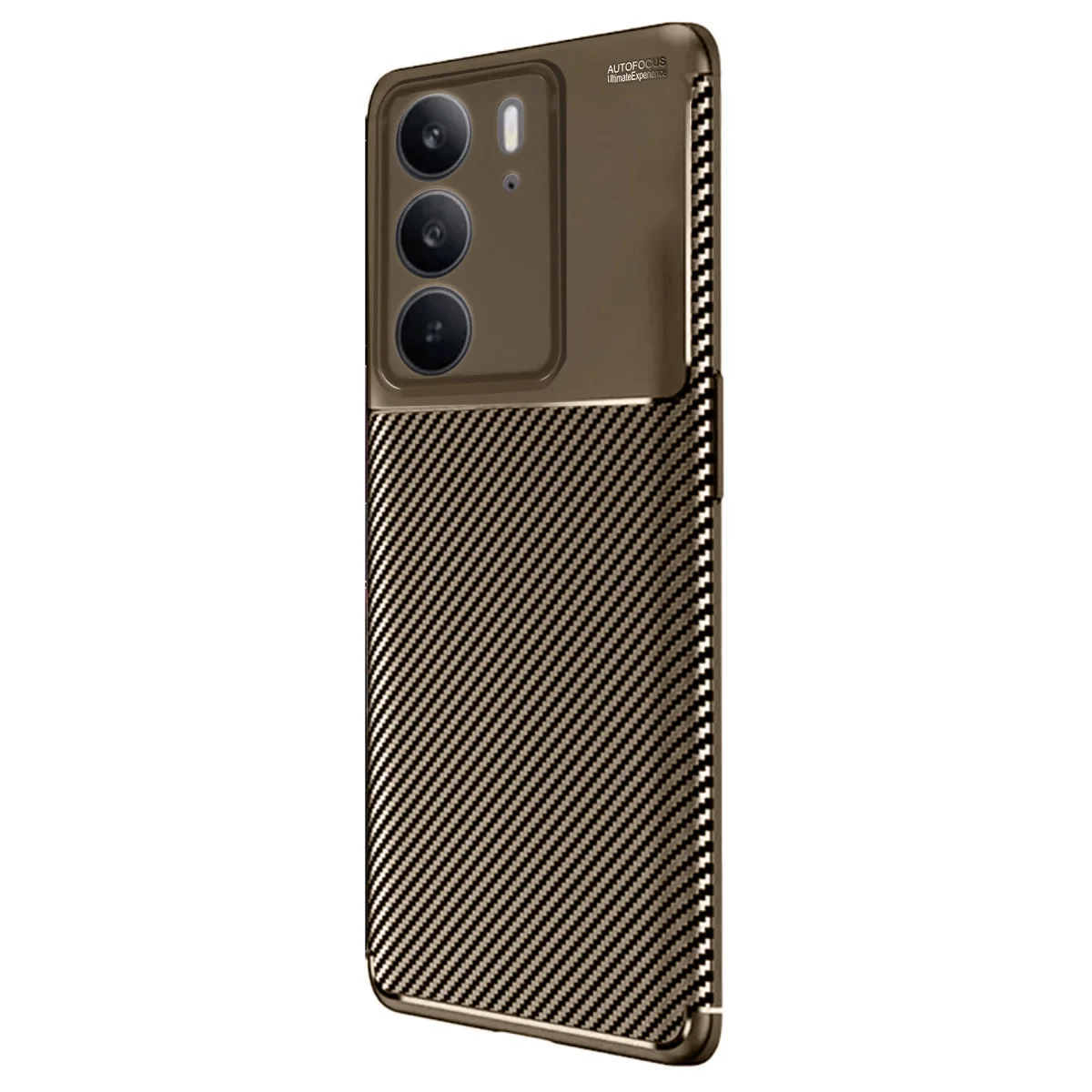Realme C75 4g Auto Focus Karbon Kapak - Kahverengi Realme C75 4g Auto Focus Karbon Kapak - Kahverengi