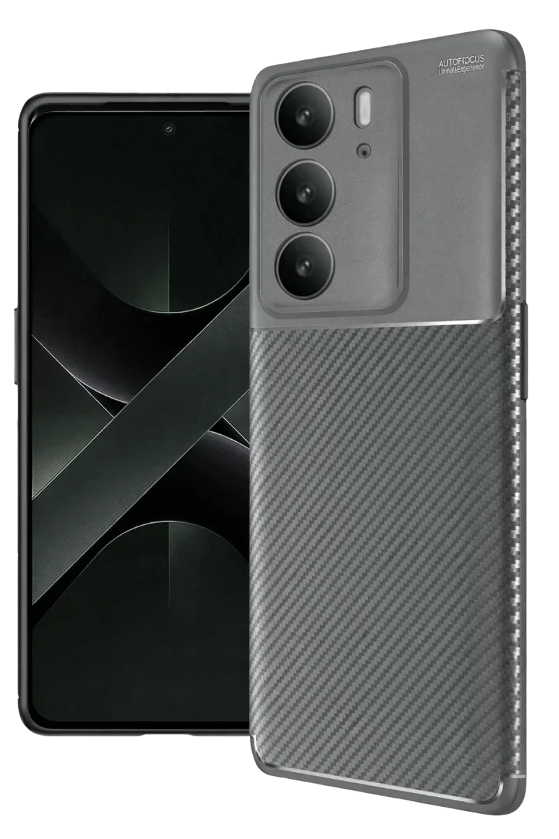 Realme C75 4G Auto Focus Karbon Kapak - Gri Realme C75 4G Auto Focus Karbon Kapak - Gri