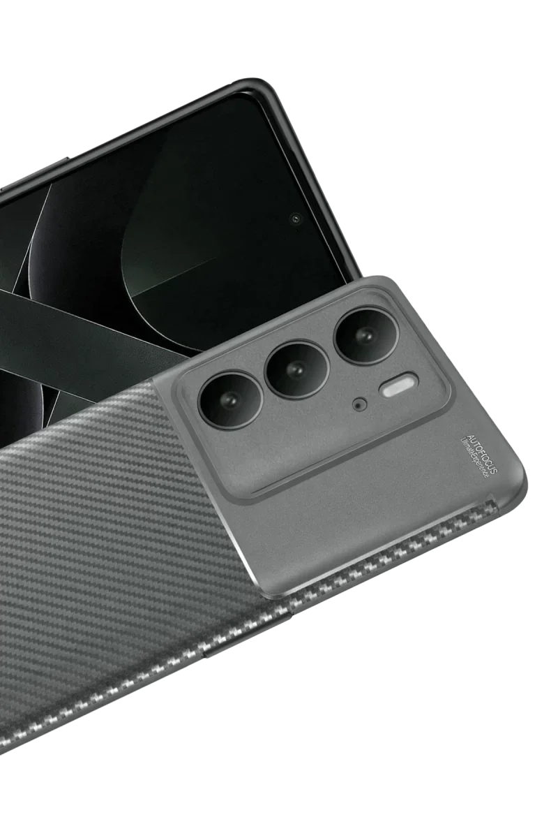 Realme C75 4G Auto Focus Karbon Kapak - Gri Realme C75 4G Auto Focus Karbon Kapak - Gri