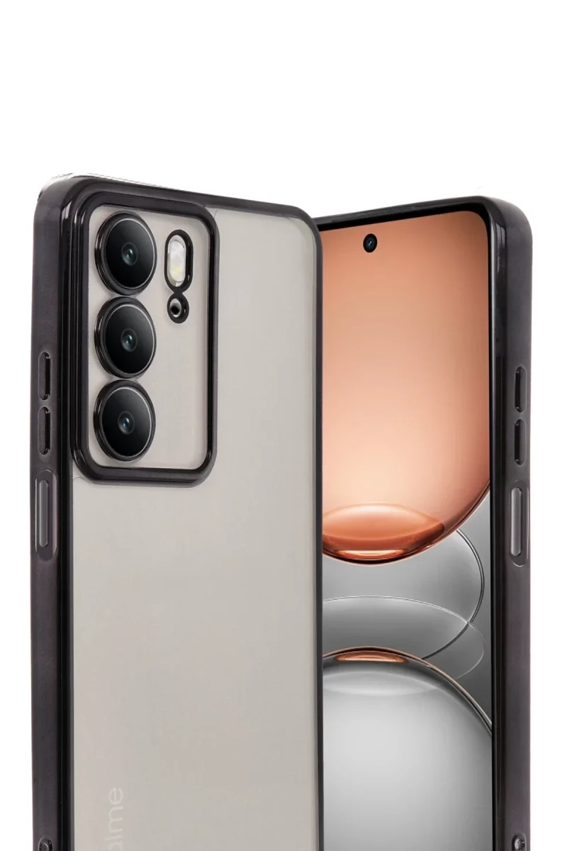 Realme C75 4G Kılıf Razer Lensli Silikon - Siyah Realme C75 4G Kılıf Razer Lensli Silikon - Siyah
