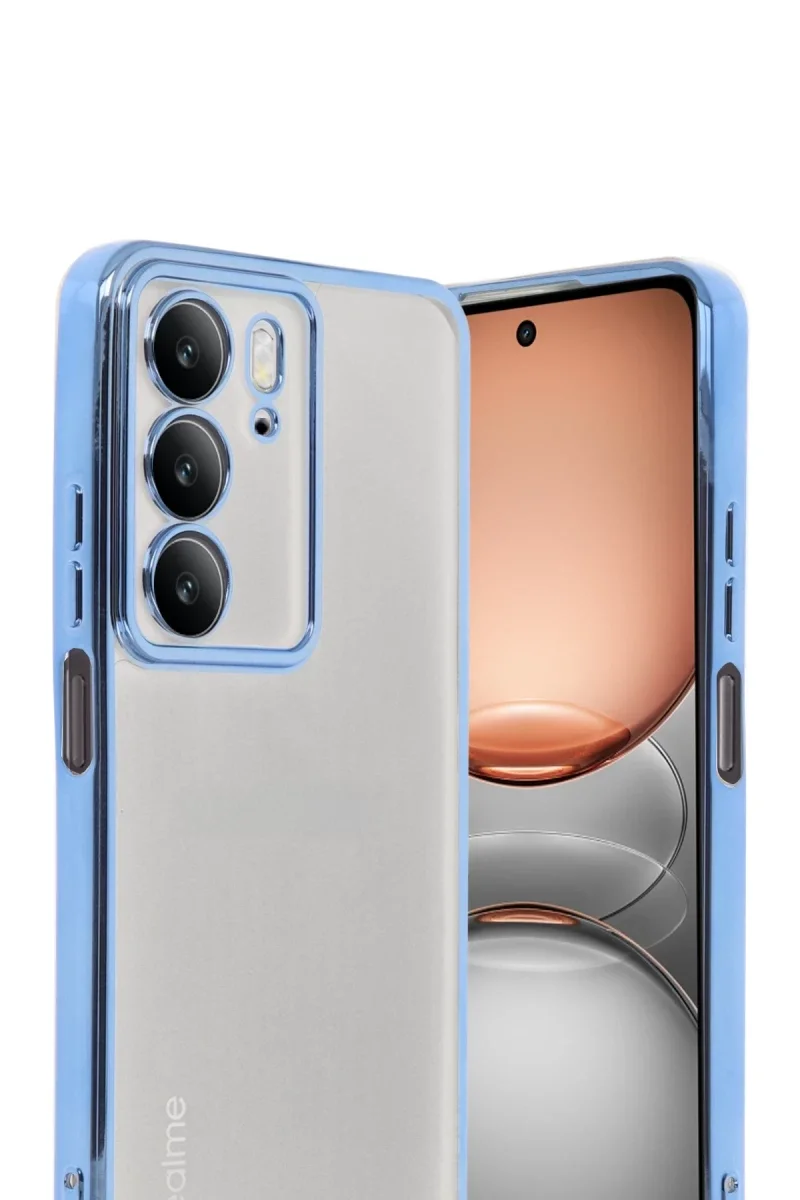 Realme C75 4G Kılıf Razer Lensli Silikon - Açık Mavi Realme C75 4G Kılıf Razer Lensli Silikon - Açık Mavi