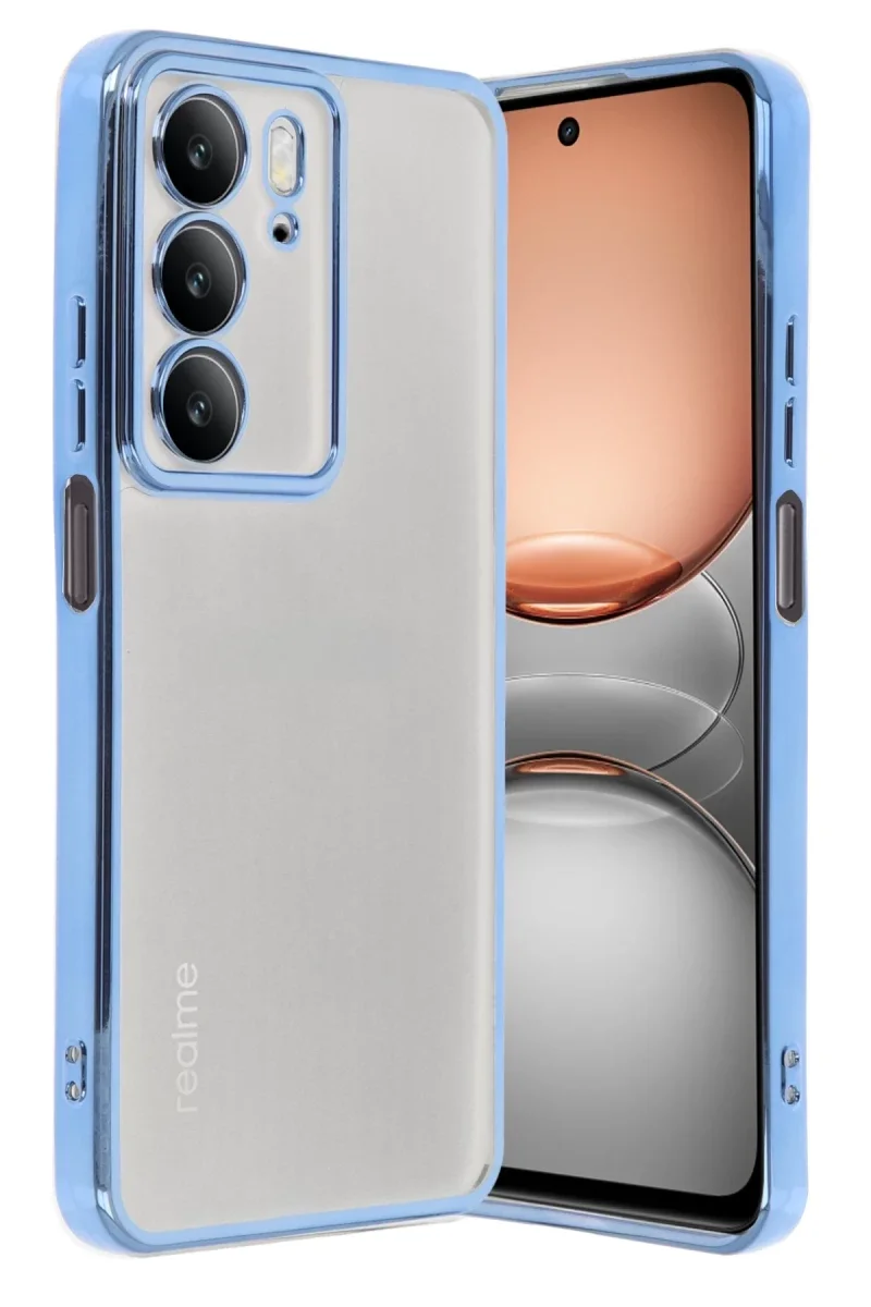 Realme C75 4G Kılıf Razer Lensli Silikon - Açık Mavi Realme C75 4G Kılıf Razer Lensli Silikon - Açık Mavi