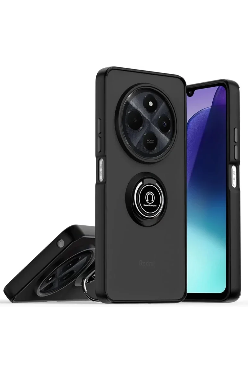 Realme C75 4G Kılıf Montreal Yüzüklü Silikon Kapak - Siyah Fiyatı, Yorumları ve Özellikleri