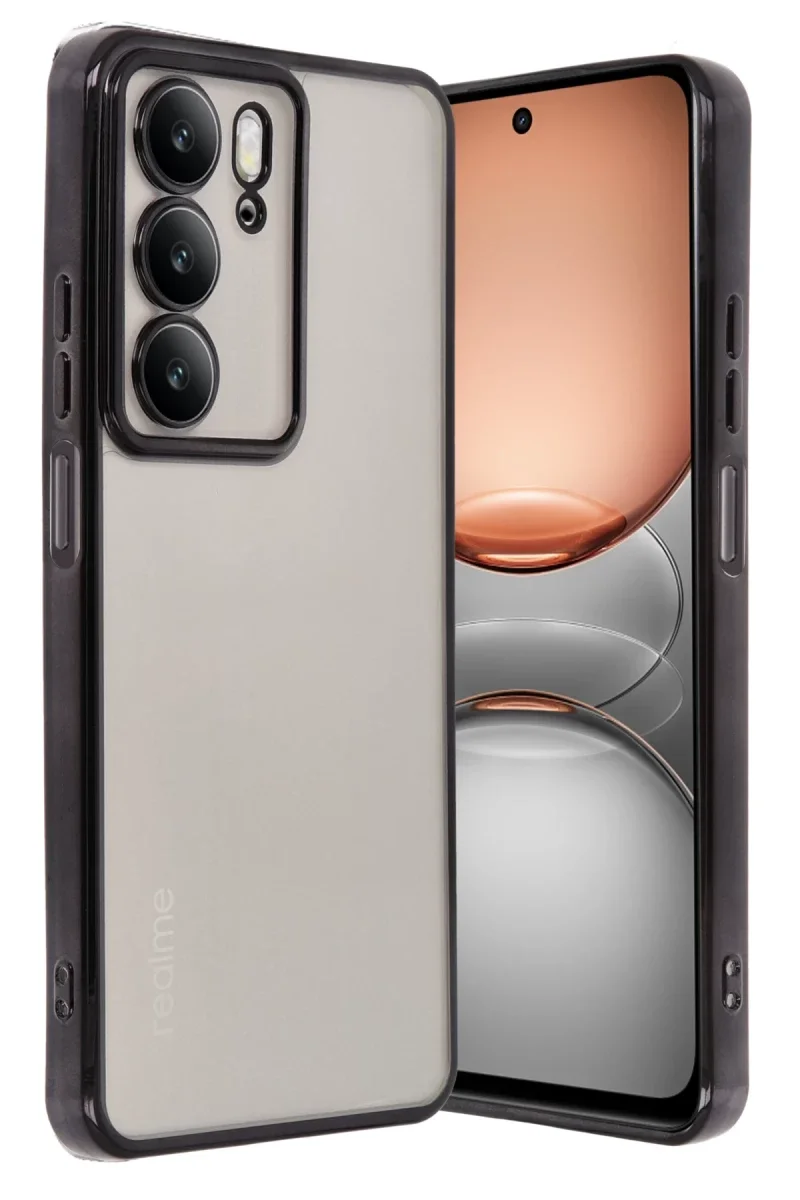 Realme C75 4G Kılıf Razer Lensli Silikon - Siyah Realme C75 4G Kılıf Razer Lensli Silikon - Siyah