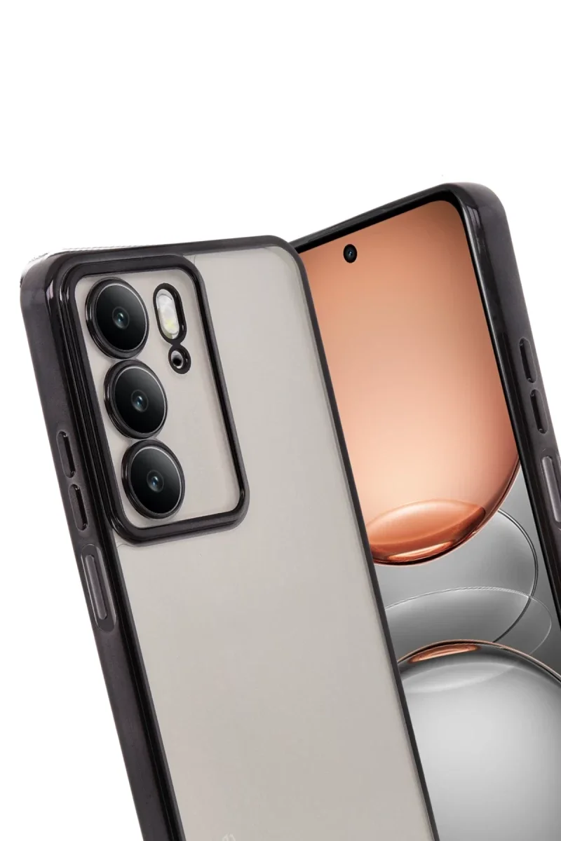 Realme C75 4G Kılıf Razer Lensli Silikon - Siyah Realme C75 4G Kılıf Razer Lensli Silikon - Siyah