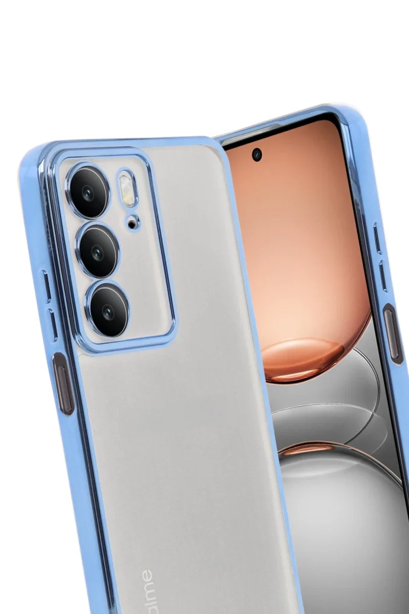 Realme C75 4G Kılıf Razer Lensli Silikon - Açık Mavi Realme C75 4G Kılıf Razer Lensli Silikon - Açık Mavi
