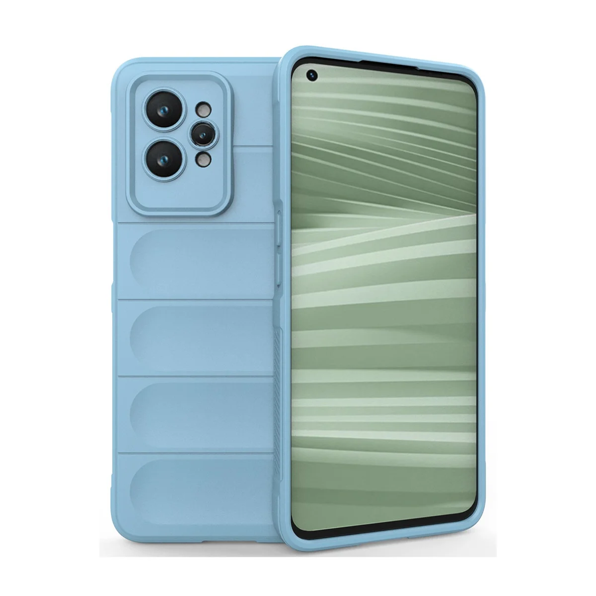 Realme GT2 Pro 5G Kılıf Optimum Silikon - Sky Blue | Darbe Korumalı Şık Telefon Kılıfı