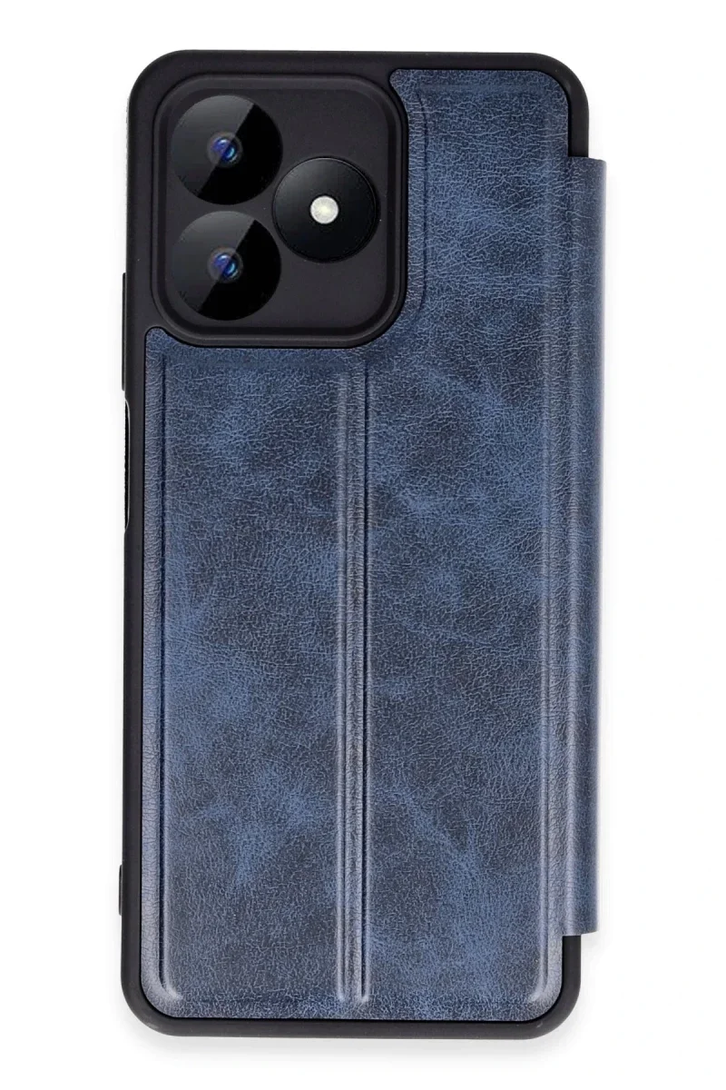 Realme Note 50 4G Kılıf Flip Cover - Lacivert Realme Note 50 4G Kılıf Flip Cover - Lacivert