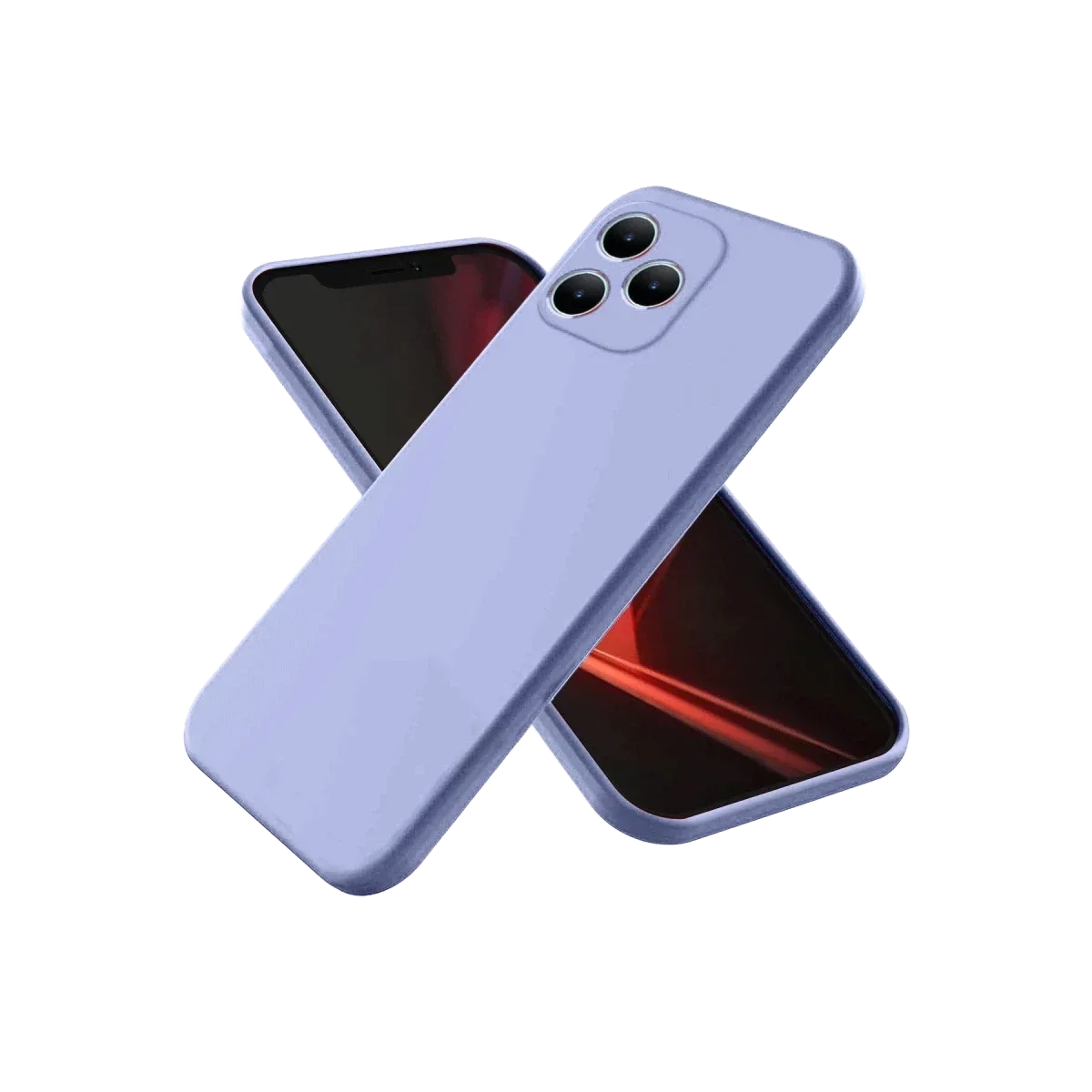 Realme Note 50 4G Kılıf First Silikon - Lila