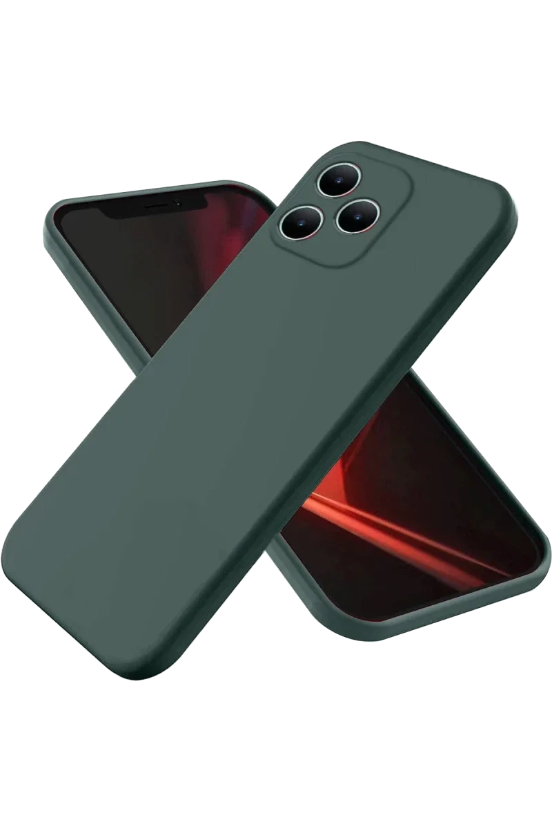 Realme Note 50 4G Kılıf First Silikon - Koyu Yeşil