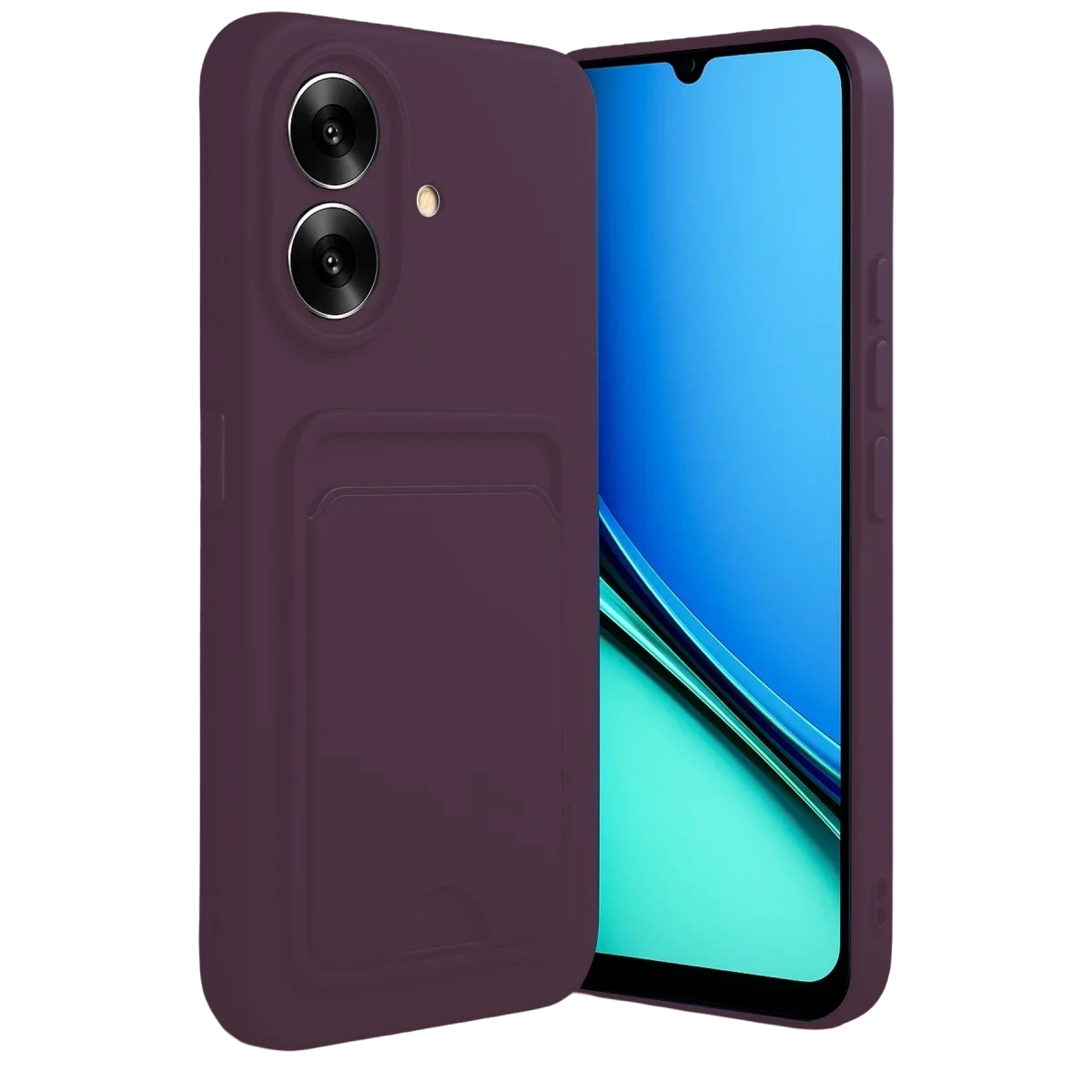 Realme Note 60 Kelvin Kartvizitli Silikon - Derin Mor Realme Note 60 Kelvin Kartvizitli Silikon - Derin Mor