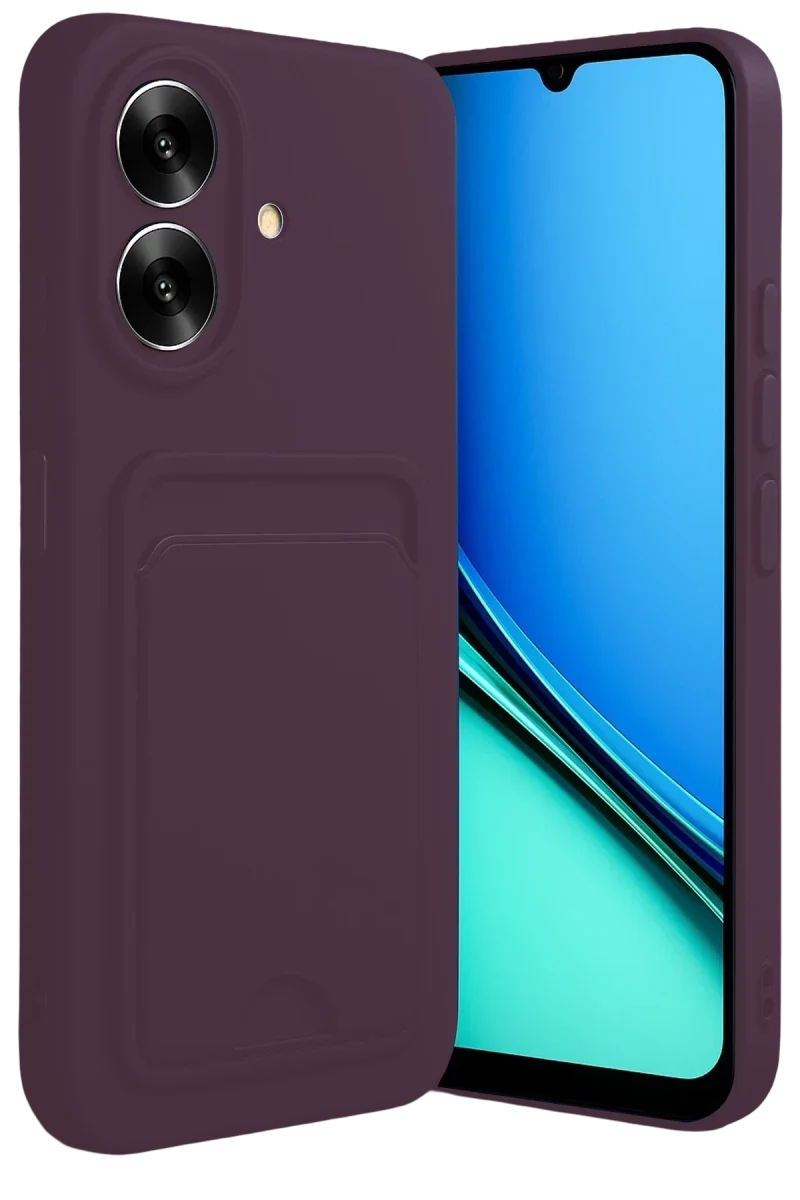 Realme Note 60 Kelvin Kartvizitli Silikon - Derin Mor Realme Note 60 Kelvin Kartvizitli Silikon - Derin Mor