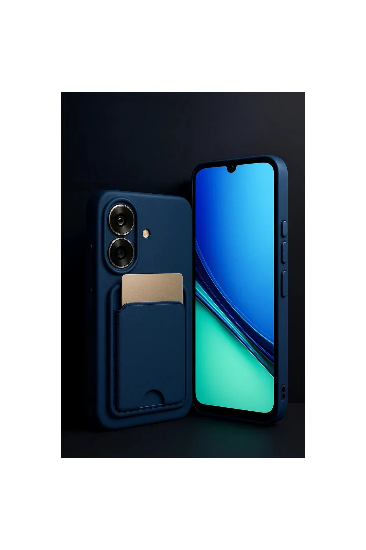 Realme Note 60 Kelvin Kartvizitli Silikon - Koyu Yeşil Realme Note 60 Kelvin Kartvizitli Silikon - Koyu Yeşil