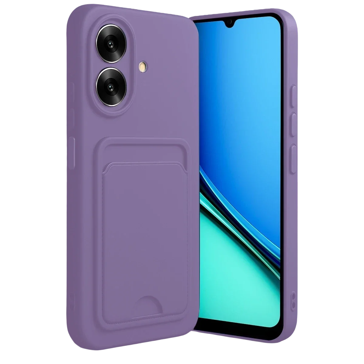 Realme Note 60 Kelvin Kartvizitli Silikon - Lila