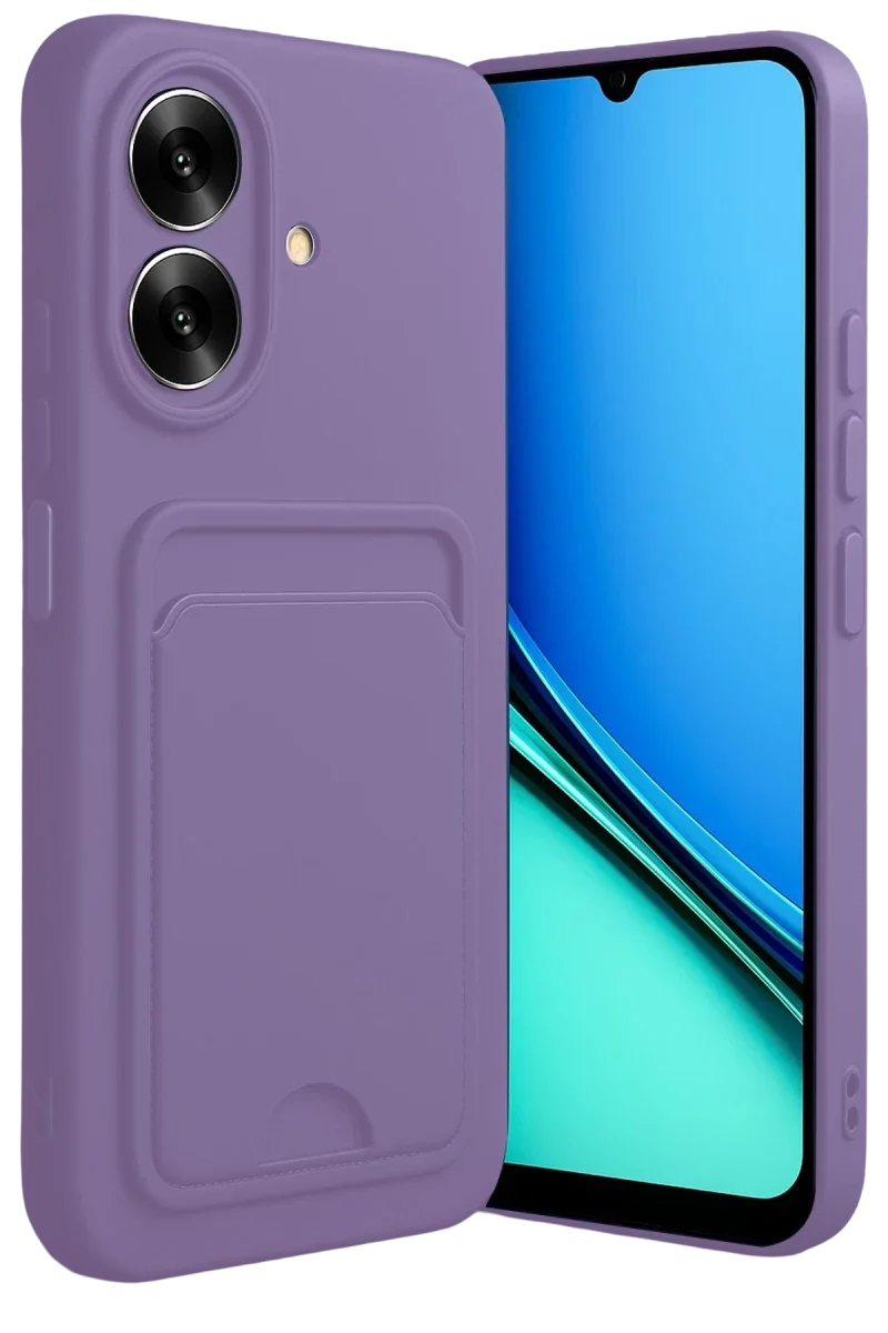 Realme Note 60 Kelvin Kartvizitli Silikon - Lila