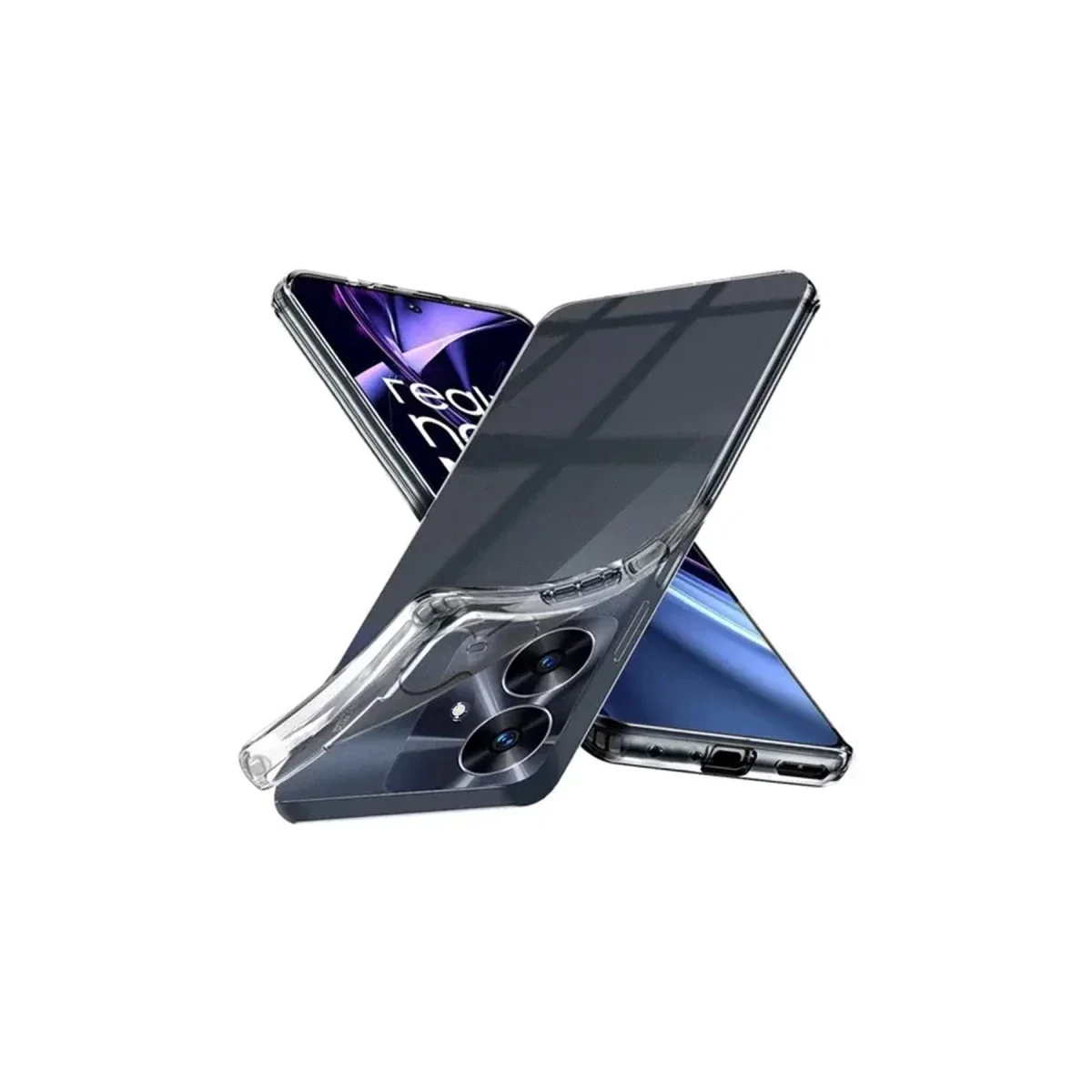 Realme Note 60 Kılıf Lüx Şeffaf Silikon Realme Note 60 Kılıf Lüx Şeffaf Silikon