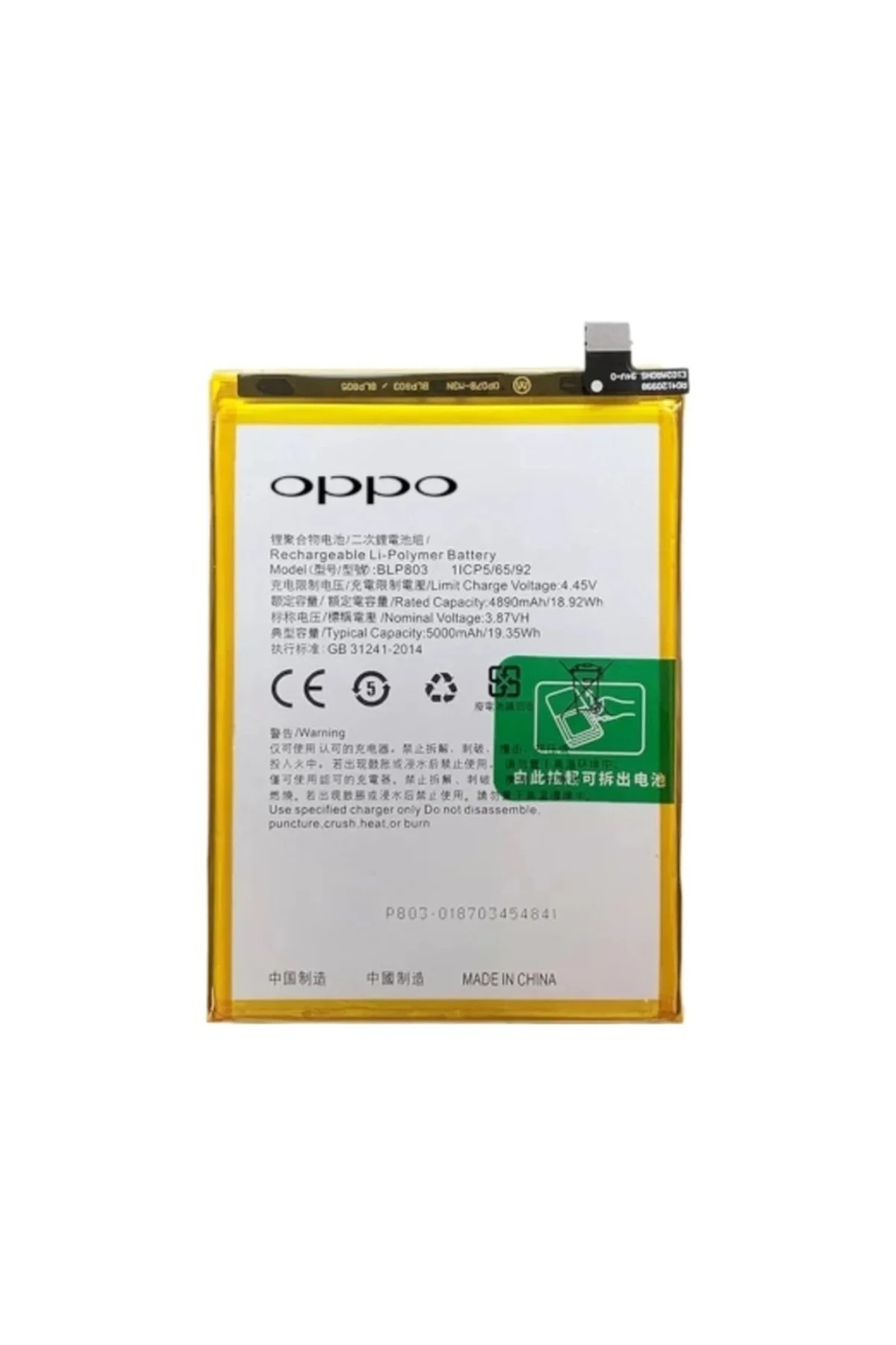 Realme V3 Pil Batarya Blp803