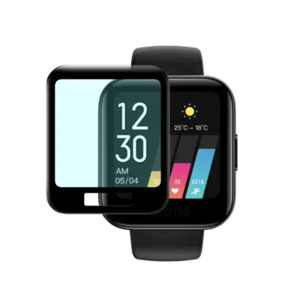 Realme Watch 3D Full Kaplama Ekran Koruyucu - Çizilmeye Karşı Kırılmaz Koruma