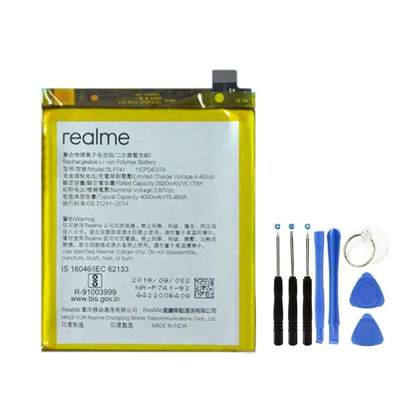 Realme XT Pil Batarya BLP741 ve Tamir Seti