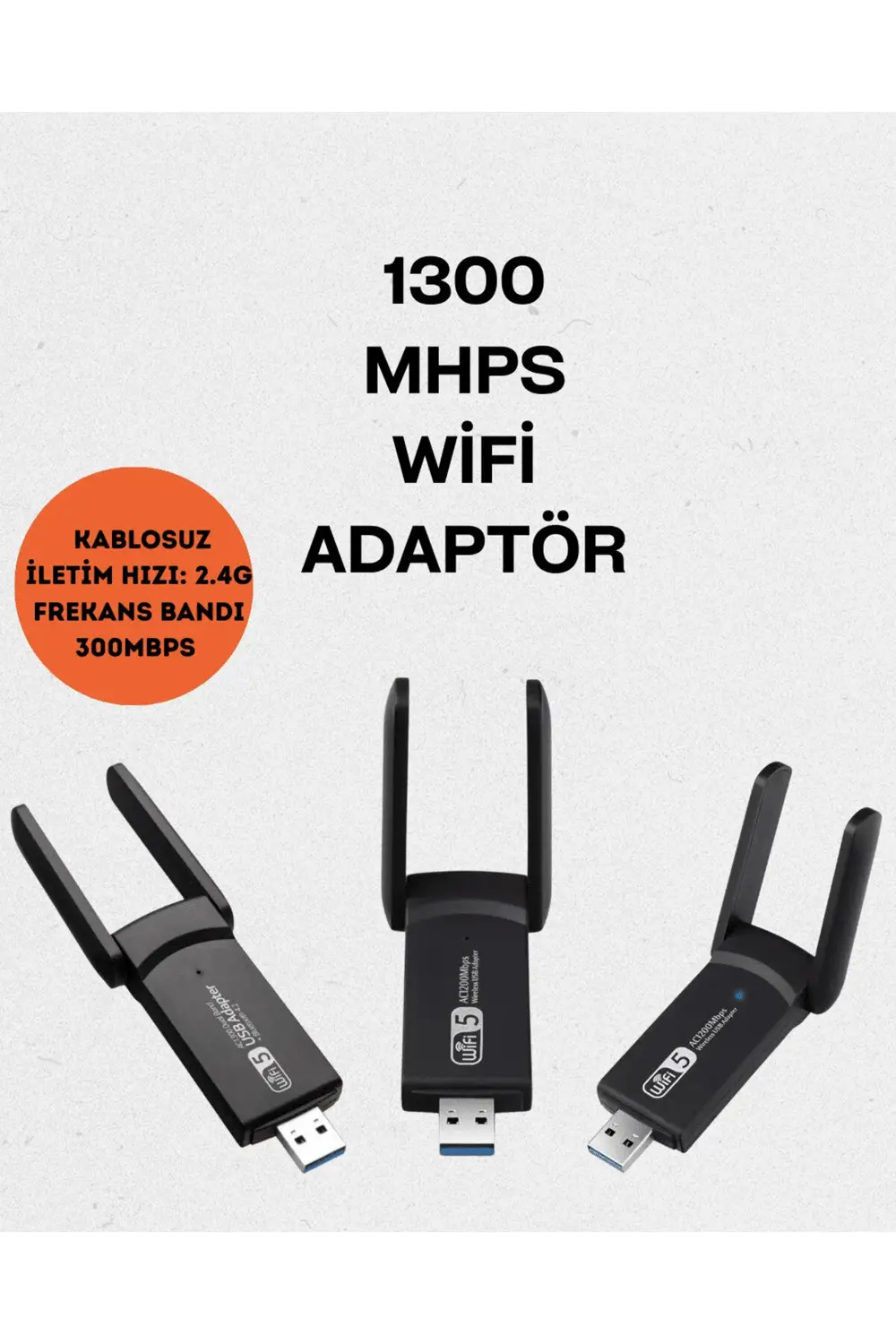 Realtek Chipsetli 5G Destekli Yüksek Hızlı Ağ Adaptörü