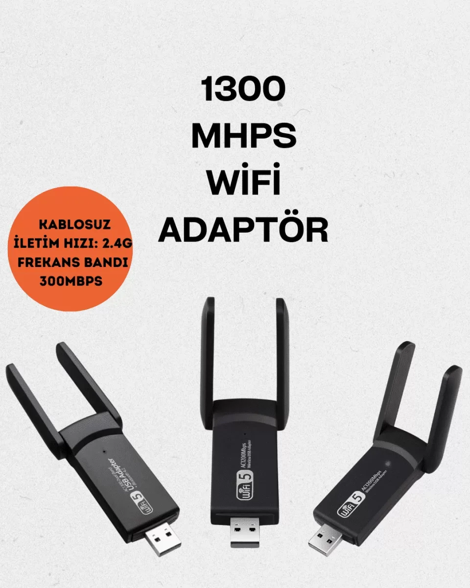 Realtek Chipsetli 5G Destekli Yüksek Hızlı Ağ Adaptörü - Lisinya