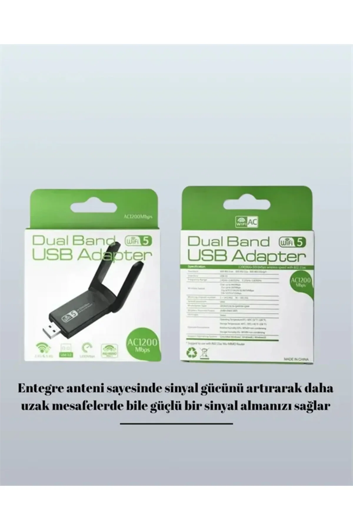 Realtek Chipsetli 5G Destekli Yüksek Hızlı Ağ Adaptörü Realtek Chipsetli 5G Destekli Yüksek Hızlı Ağ Adaptörü