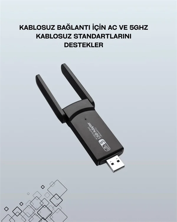 Realtek Chipsetli 5g Destekli Yüksek Hızlı Ağ Adaptörü