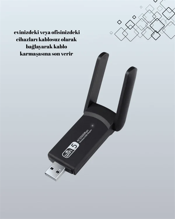 Realtek Chipsetli 5G Destekli Yüksek Hızlı Ağ Adaptörü