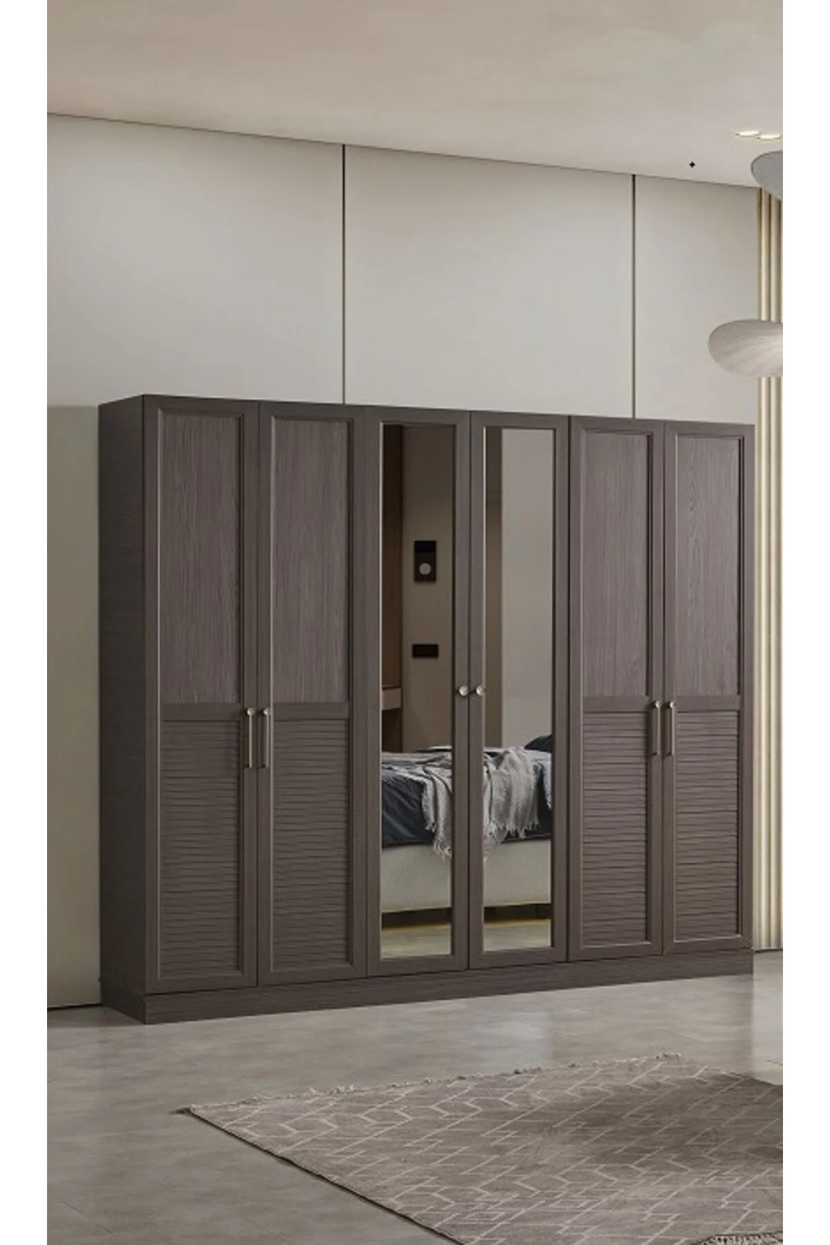 REBEKA MDF 6 KAPAKLI DOLAP Fiyatı, Yorumları ve Özellikleri