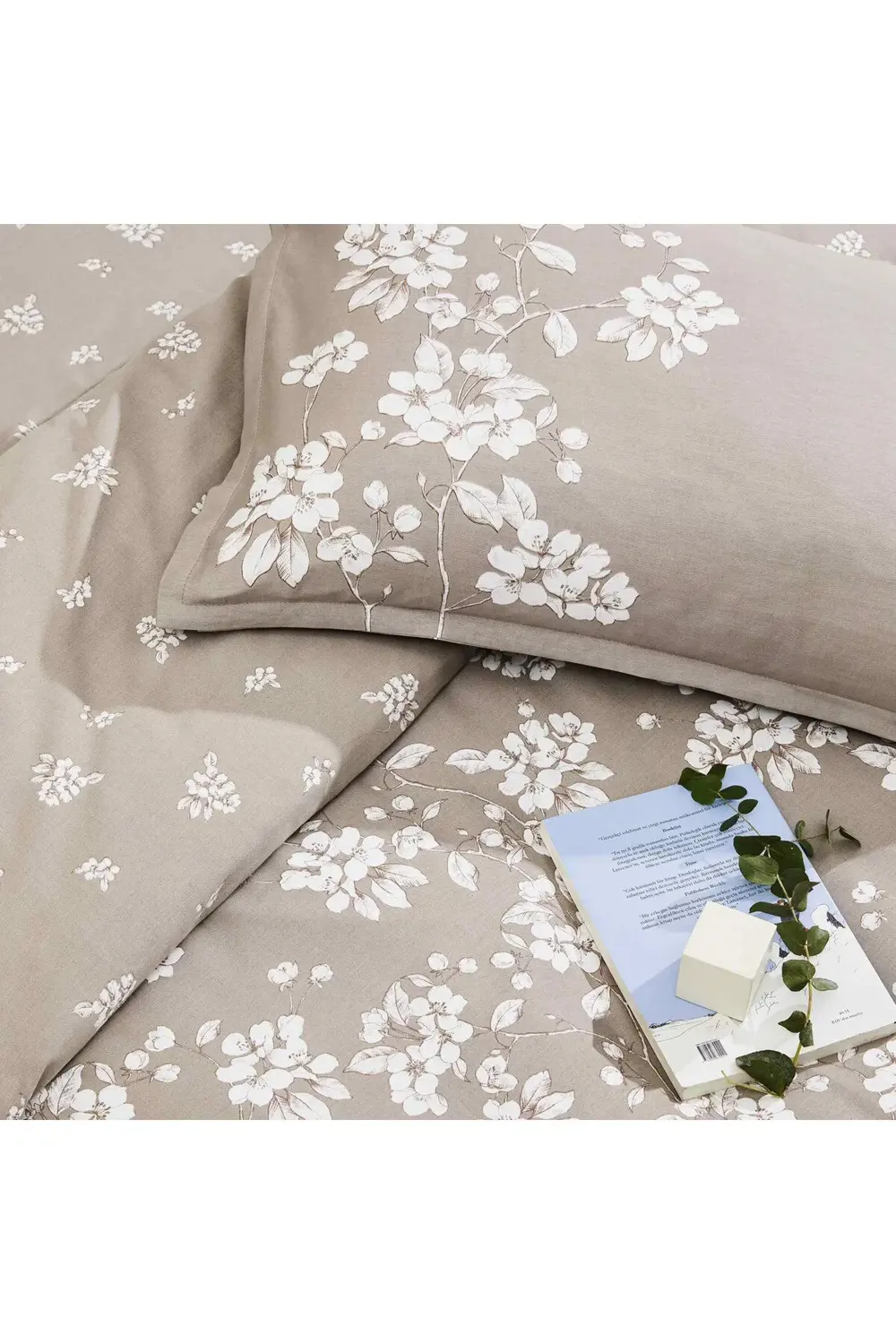 Reborn Organik Pamuk Çift Kişilik Saten Nevresim Takımı Marlowe