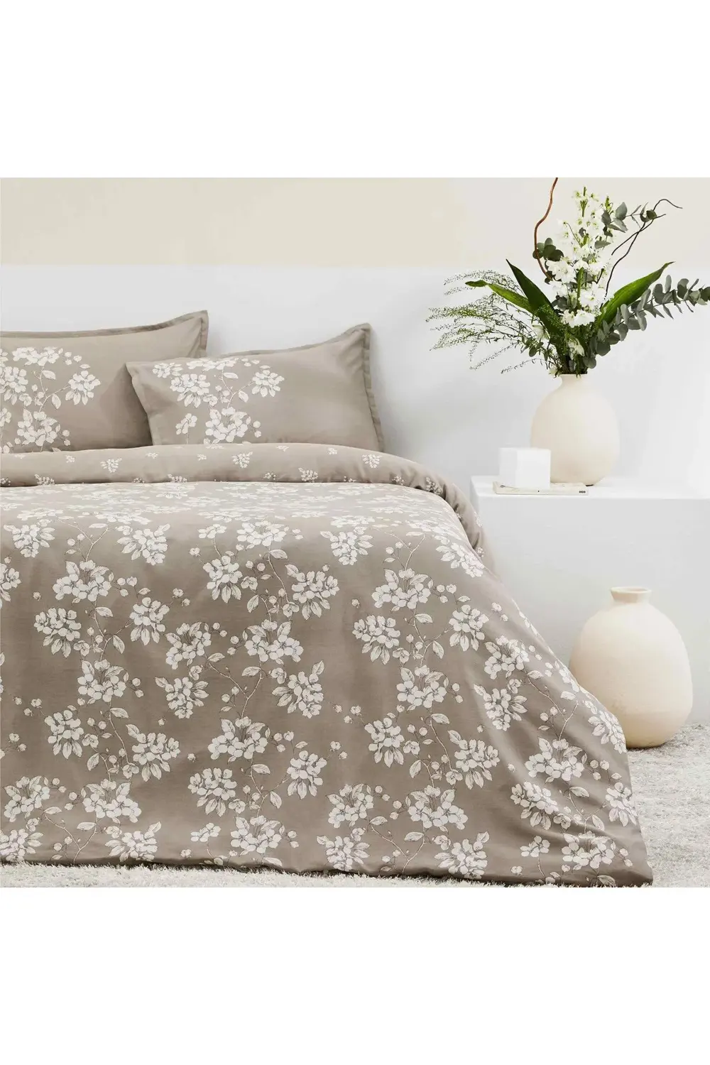 Reborn Organik Pamuk Çift Kişilik Saten Nevresim Takımı Marlowe