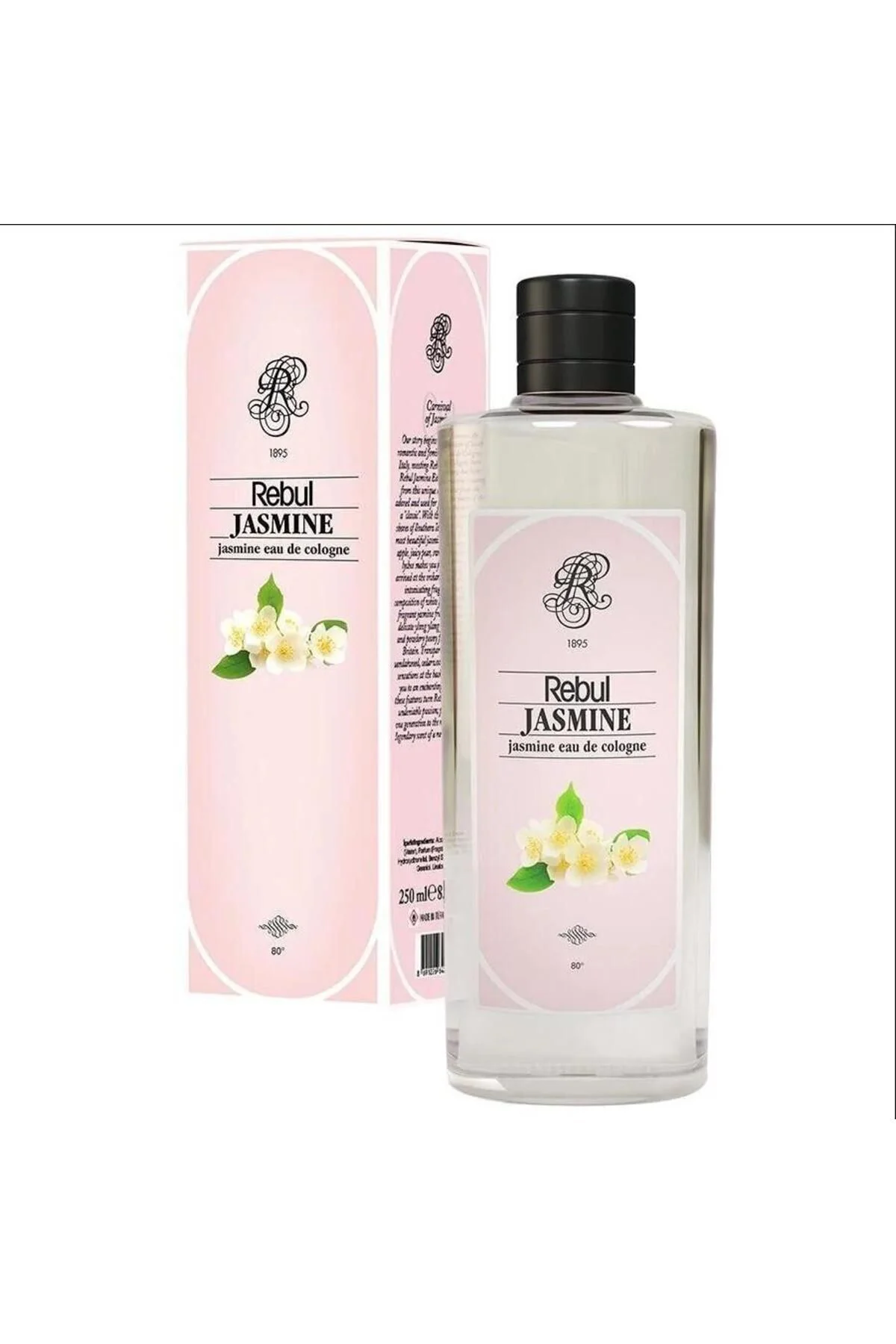 REBULJasmine Cam Şişe Kolonya 250 Ml