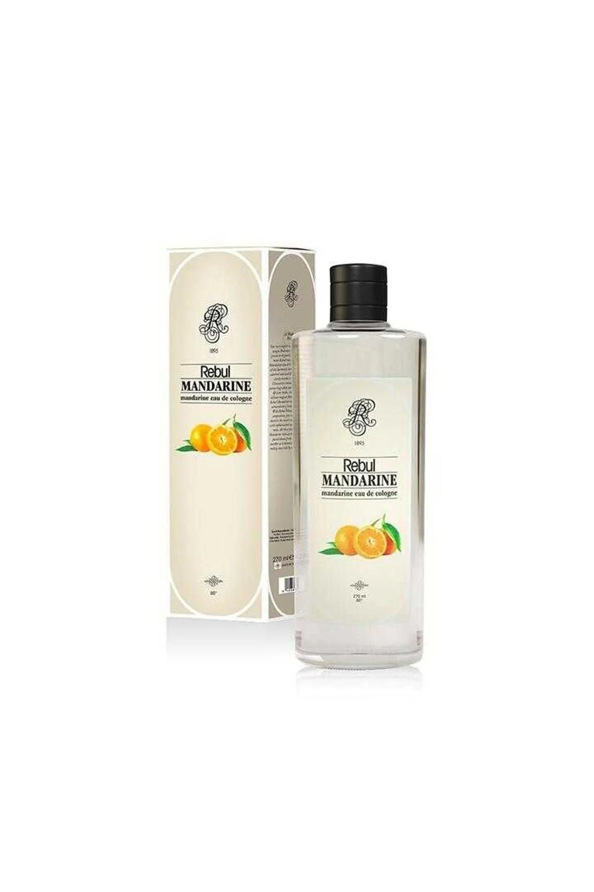 REBULMandarıne (Mandalina) 250 ml Cam Şişe Kolonya 80°
