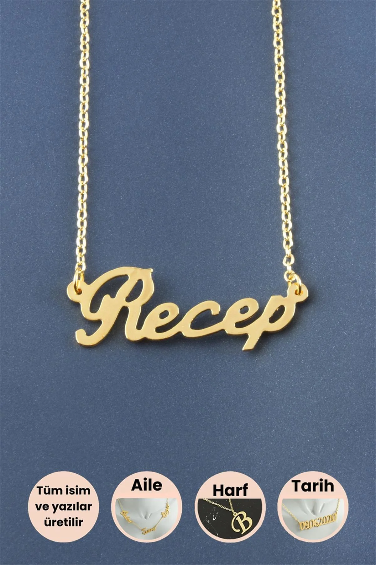 Recep İsimli Kolye