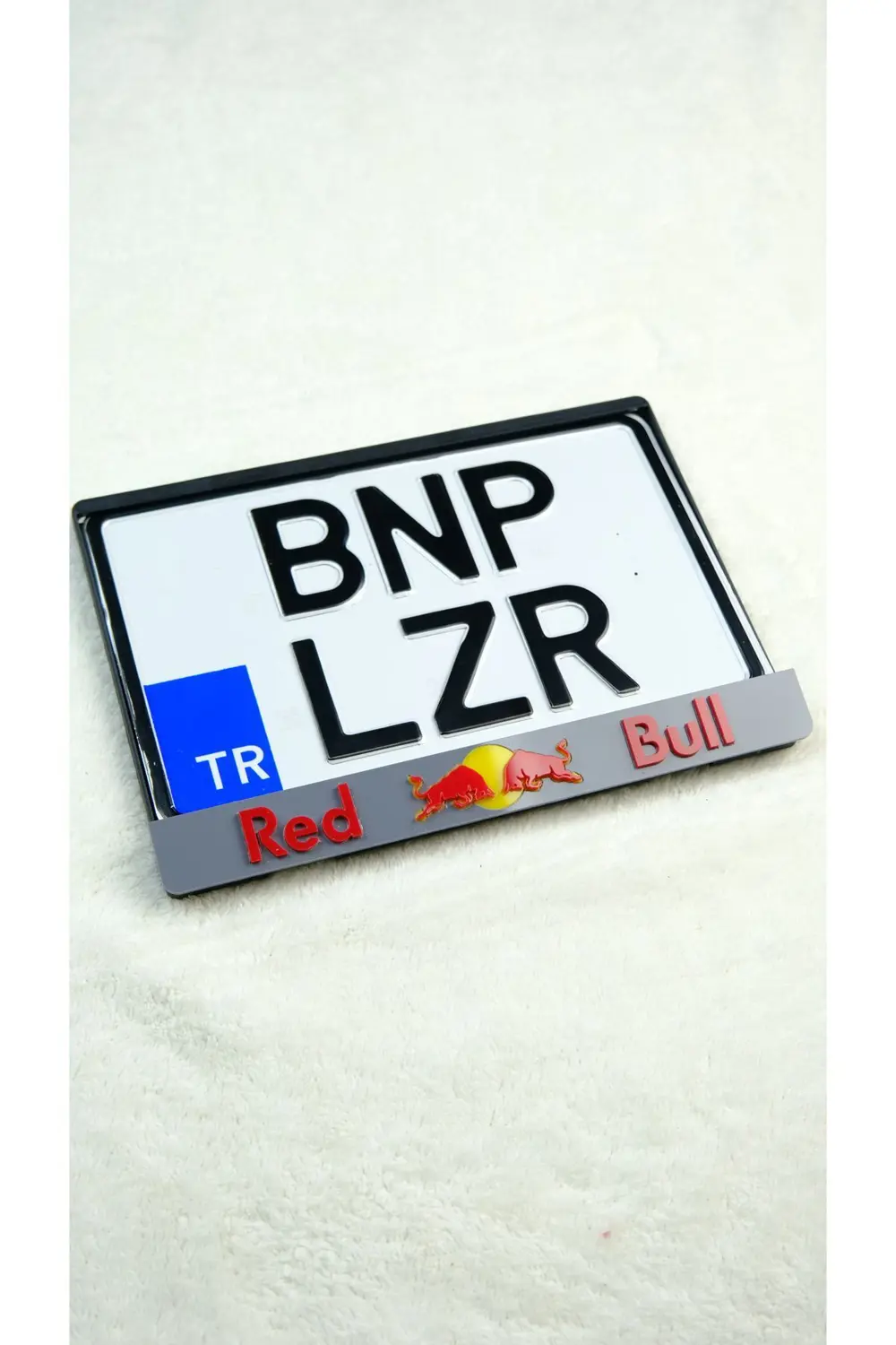 Red Bull 3D Uyumlu Lazer Kesim Pleksi Motor Plakalık