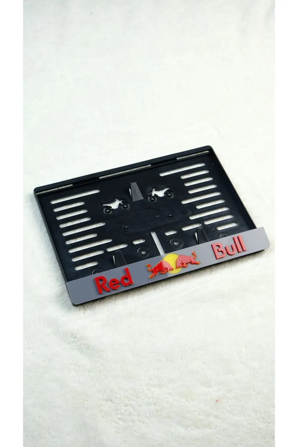 Red Bull 3D Uyumlu Lazer Kesim Pleksi Motor Plakalık