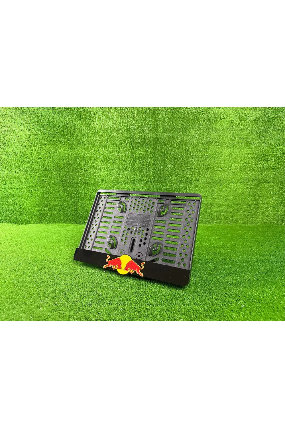 Red Bull Siyah 3d Kabrtmalı Pleksi Motor Plakalığı - 1