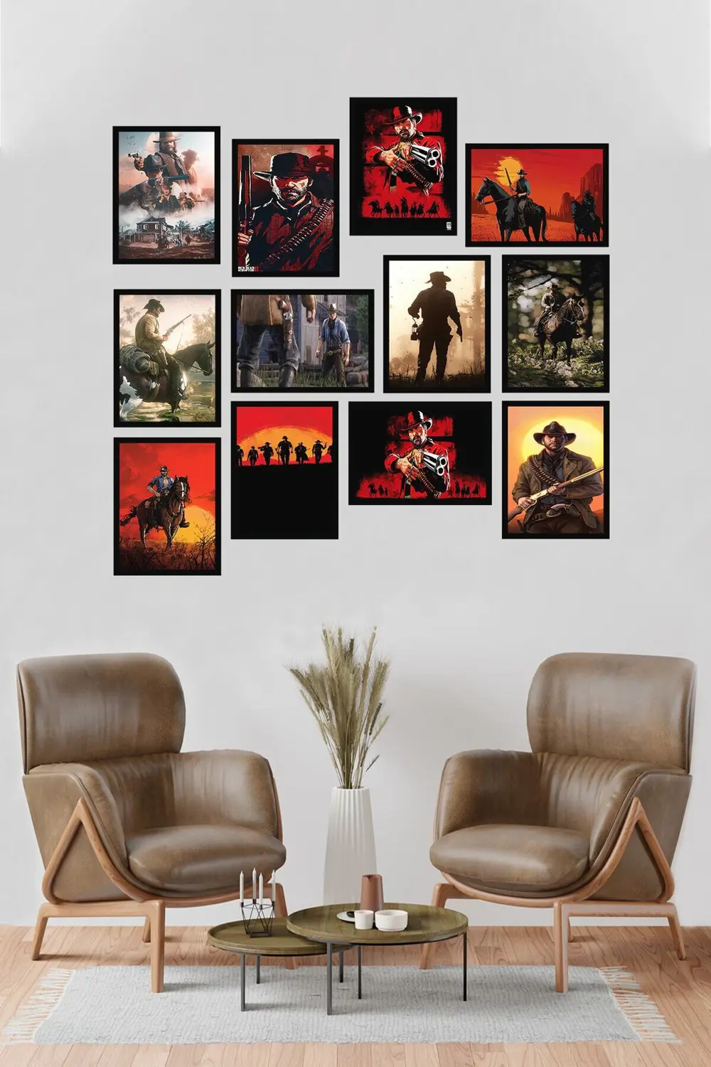 Red Dead Redemption 12 Parça Mdf Tablo Arf286