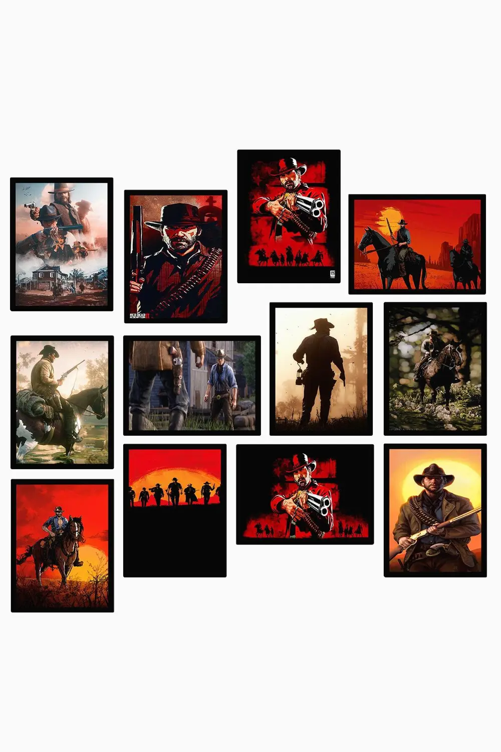 Red Dead Redemption 12 Parça Mdf Tablo Arf286
