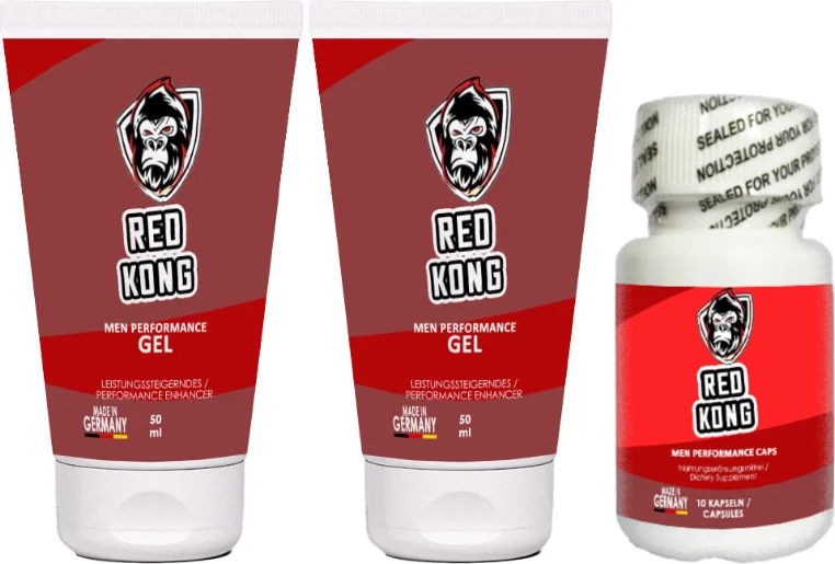 Red Kong Performans Seti - 2 Adet Jel + 10 Kapsül Yüksek Güç